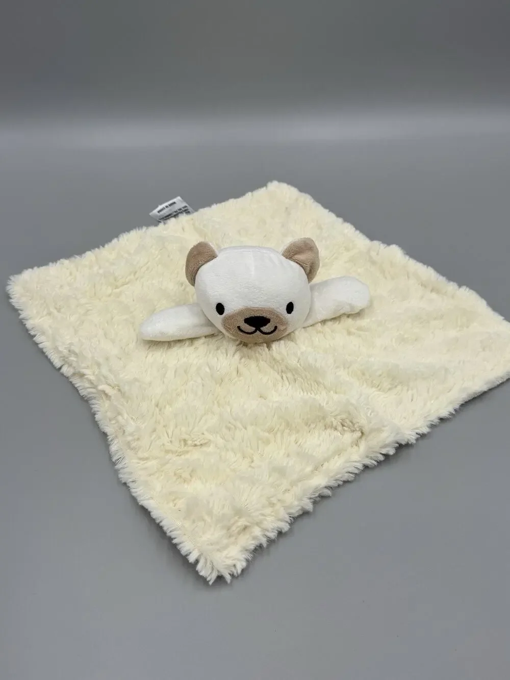 Dream Kids Teddy Bear Lovey Plush Baby Cream Colored Fluffy Security Blanket